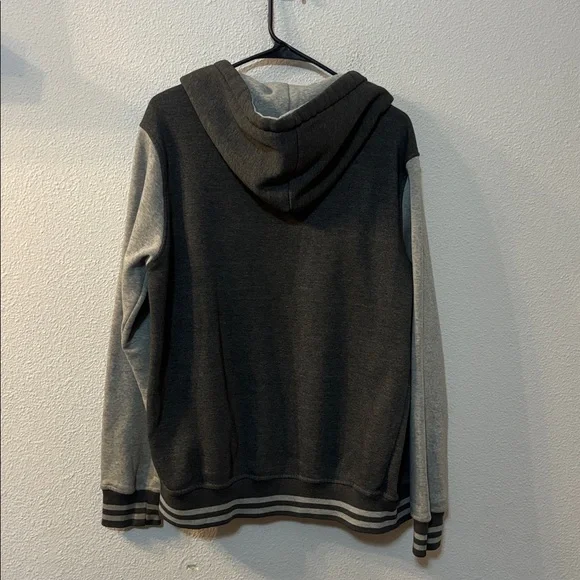 Original Deluxe Gray Hooded Sweatshirt with Black Label - Picture 7 of 7